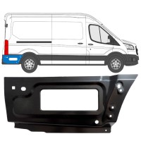 Reparatiepaneel achter spatbord achterste deel voor Ford Transit 2014- / Rechts 15348