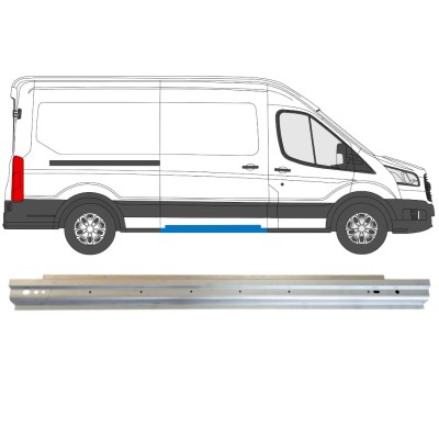 Schuifdeur dorpel reparatiepanel voor Ford Transit 2014- 14738