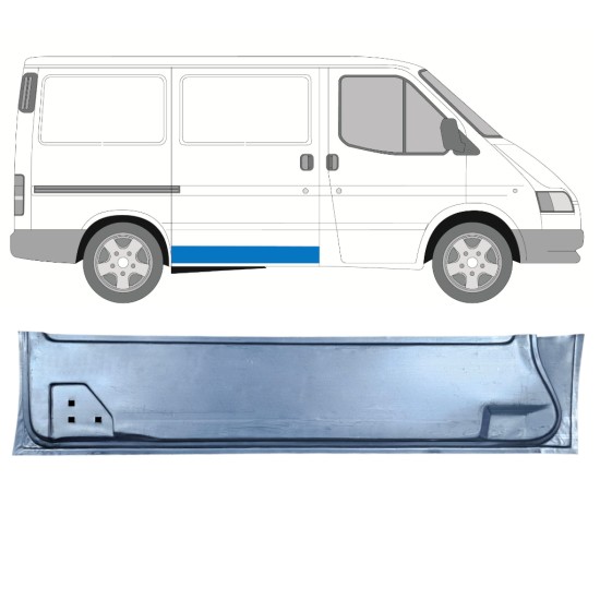 Schuifdeur reparatiepaneel binnen voor Ford Transit 1986-2000 / Rechts 16021