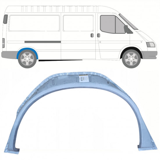 Binnenste reparatiepaneel achter wielkast voor Ford Transit 1991-2000 / LWB / Rechts 8442