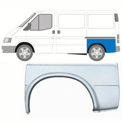 Reparatiepaneel achterspatbord voor Ford Transit 1991-2000 / Links 8818