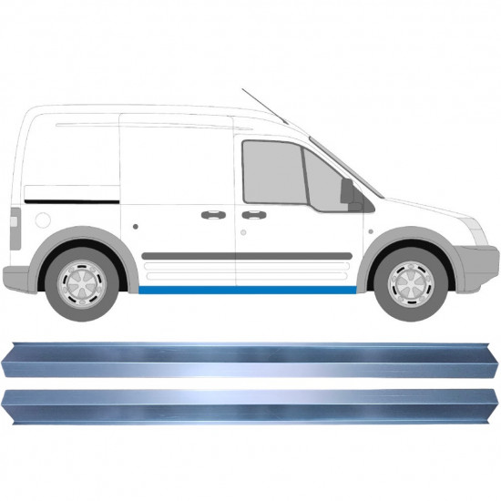 Reparatie dorpel voor Ford Transit Connect 2003-2013 / Links = Rechts (symmetrisch) / Set 9524