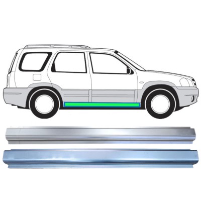 Reparatiepaneel dorpel + binnen reparatiepaneel dorpel voor Mazda Tribute 2001-2008 / Links = Rechts (symmetrisch) 15598