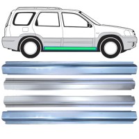 Reparatiepaneel dorpel + binnen reparatiepaneel dorpel voor Mazda Tribute 2001-2008 / Links + Rechts 15599
