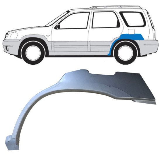 Reparatiepaneel achterspatbord voor Mazda Tribute 2001-2008 / Links 15781