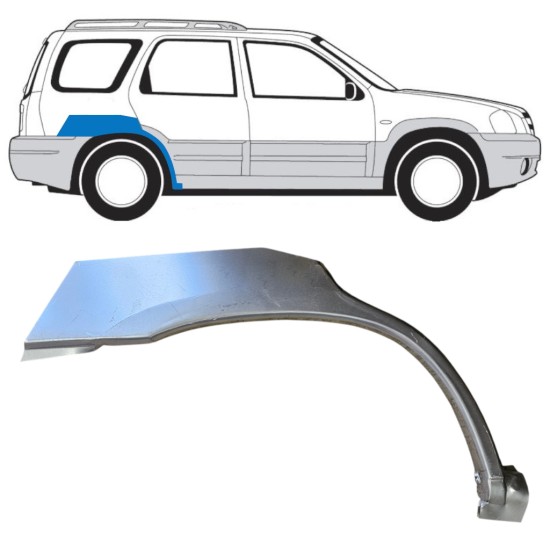 Reparatiepaneel achterspatbord