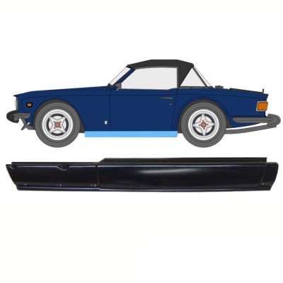 Volledige dorpel voor Triumph TR6 1969-1976 / Links 10761