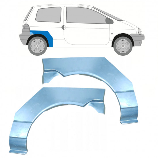 Reparatiepaneel achterspatbord voor Renault Twingo 1993-1998 / Links + Rechts / Set 9933