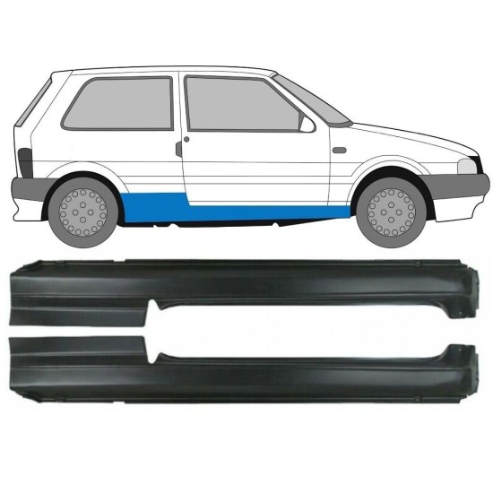 Volledige dorpel voor Fiat Uno 1983-2002 / Links + Rechts / Set 16718