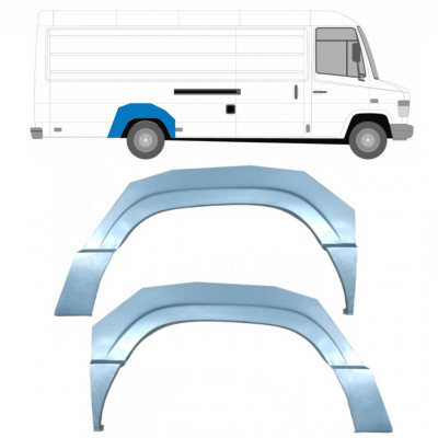 Reparatiepaneel achterspatbord voor Mercedes Vario 1996- / Links + Rechts / Set 6779