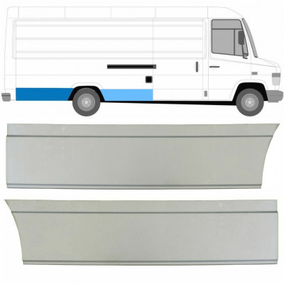 Reparatiepaneel achterspatbord voor Mercedes Vario 1996- / Rechts / Set 8545