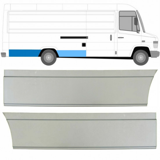 Reparatiepaneel achterspatbord voor Mercedes Vario 1996- / Rechts / Set 8545