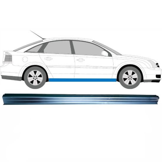 Reparatie dorpel onderste deel voor Opel Vectra C 2002-2009 / Links = Rechts (symmetrisch) 16097