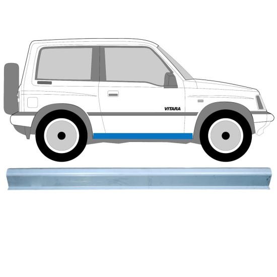 Reparatie dorpel voor Suzuki Vitara 1988-1998 / Links = Rechts (symmetrisch) 15124