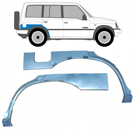 Reparatiepaneel achterspatbord voor Suzuki Vitara 1996-2003 / Links + Rechts / Set 9554