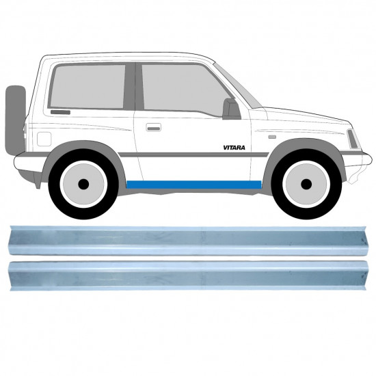 Reparatie dorpel voor Suzuki Vitara 1988-1998 / Links + Rechts 10609