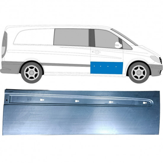 Reparatiepaneel voor deur voor Mercedes Vito W639 2003-2014 / Rechts 12911