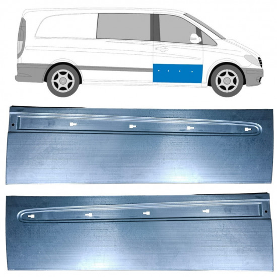 Reparatiepaneel voor deur voor Mercedes Vito W639 2003-2014 / Links / Rechts / Links + Rechts / Set 12913