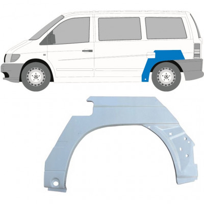 Reparatiepaneel achterspatbord voor Mercedes Vito 1996-2003 / Links 6799