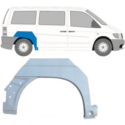 MERCEDES VITO 1996-2003 WIELKAST REPARATIE PANEEL / RECHTS