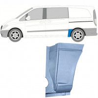 Reparatiepaneel achterste spatbord onderste voorste deel voor Mercedes Vito 2003- / SWB / Links 6795