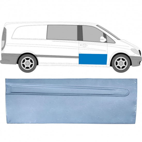 MERCEDES VITO 2003-2014 VOOR DEUR PANEL / RECHTS