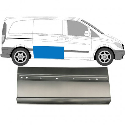 Schuifdeur reparatiepaneel buiten voor Mercedes Vito 2003-2014 / Rechts 6812