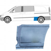 Reparatiepaneel achterspatbord voor Mercedes Vito 2003- / LWB / Links 6007