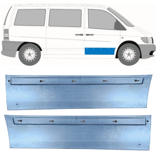 Reparatiepaneel voor deur voor Mercedes Vito I W638 1996-2003 / Links + Rechts / Set 11499