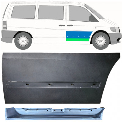 Binnen + buiten reparatiepaneel voor deur voor Mercedes Vito 1996-2003 / Rechts / Set 12014