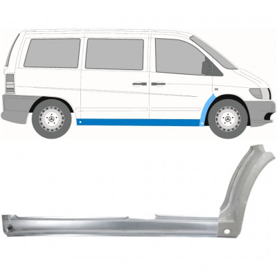 MERCEDES VITO 1996-2003 VOORWIELKAST REPARATIEPANEEL + DORPEL REPARATIEPANEEL / RECHTS