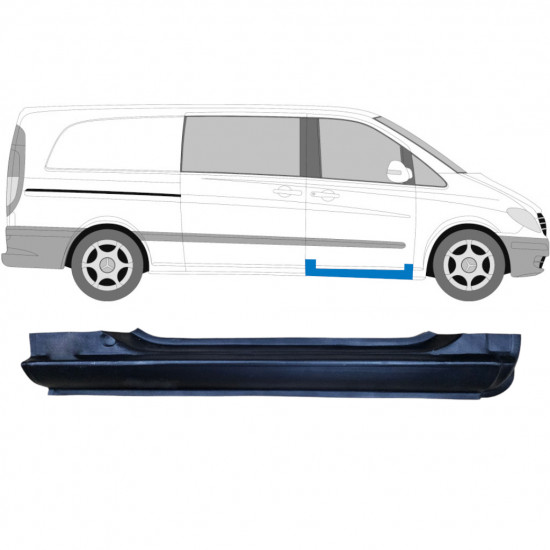 Reparatie dorpel voorste deuren voor Mercedes Vito 2003-2014 / Rechts 6000