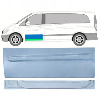 Binnen + buiten reparatiepaneel voor deur voor Mercedes Vito 2003-2014 / Links / Set 12646