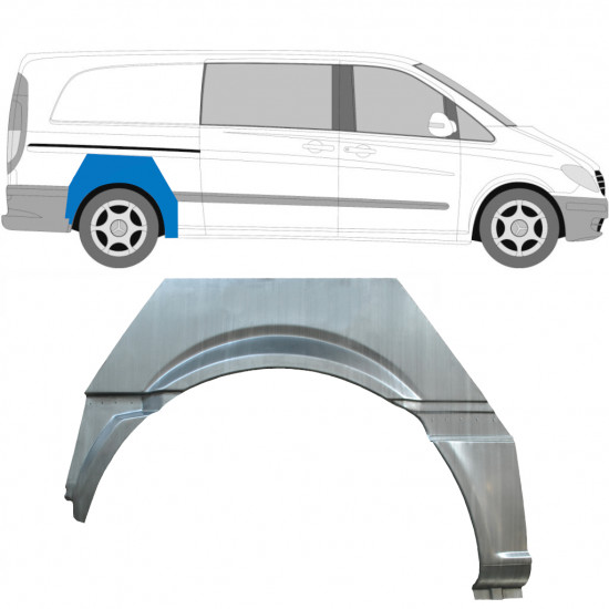 Reparatiepaneel achterspatbord