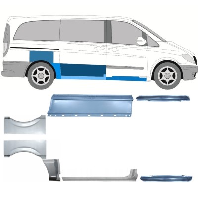 Reparatiepaneel set voor Mercedes Vito W639 2003-2014 / Links + Rechts / 14790