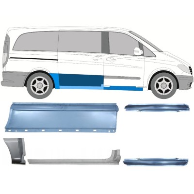 Reparatiepaneel set voor Mercedes Vito W639 2003-2014 / Links + Rechts / 14789