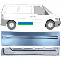 Binnen + buiten reparatiepaneel schuifdeur voor Mercedes Vito 1996-2003 / Rechts / Set 12048