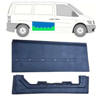 MERCEDES VITO 1996-2003 SCHUIFDEUR BINNEN + BUITEN REPARATIE PANEEL / SET / RECHTS