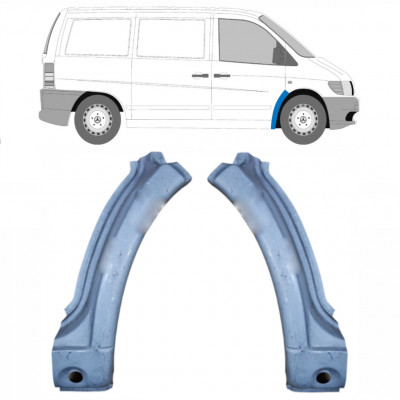 Reparatiepaneel voorste spatbord voor Mercedes Vito 1996-2003 / Links + Rechts / Set 9787