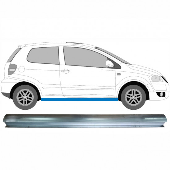 VW FOX 2005- DORPEL REPARATIEPANEEL / RECHTS = LINKS