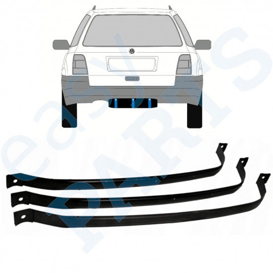 VW GOLF 3 1991-1998 STATIONWAGEN BRANDSTOFTANK KLEMMEN / 3 ONDERDELEN