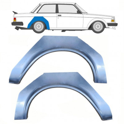 Reparatiepaneel achterspatbord voor Volvo 240 1974-1993 / Links + Rechts / Set 10765