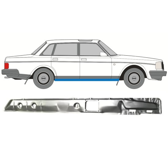 Binnenste reparatie dorpel voor Volvo 240 1975-1993 / Rechts 16109