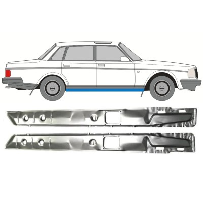 Binnenste reparatie dorpel voor Volvo 240 1975-1993 / Links + Rechts / Set 16111