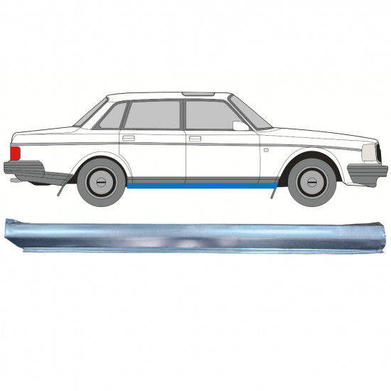 Onderste drempel reparatie paneel for Volvo 240 1975-1993 / Rechts 12773