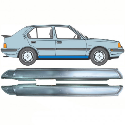 Reparatie dorpel voor Volvo 340 360 1975-1991 / Links + Rechts / Set 10768