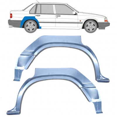 Reparatiepaneel achterspatbord voor Volvo 940 1990-1998 / Links + Rechts / Set 9899