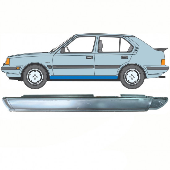 Reparatie dorpel voor Volvo 340 360 1975-1991 / Links 10767