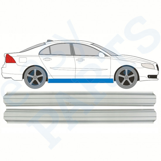 Reparatie dorpel voor Volvo S80 2006-2016 / Links = Rechts (symmetrisch) / Set 10250