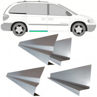 Binnen + buiten reparatiepaneel dorpel schuifdeur voor Chrysler Voyager 2000-2008 / Set 11195